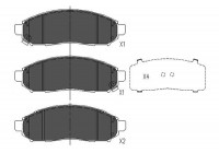 Bromsbeläggssats, skivbroms KBP-6574 Kavo parts