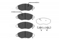 Bromsbeläggssats, skivbroms KBP-6586 Kavo parts