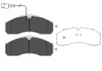 Bromsbeläggssats, skivbroms KBP-6591 Kavo parts