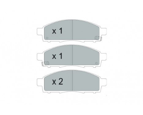 Bromsbeläggssats, skivbroms KBP-6599 Kavo parts