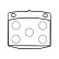 Bromsbeläggssats, skivbroms KBP-6609 Kavo parts