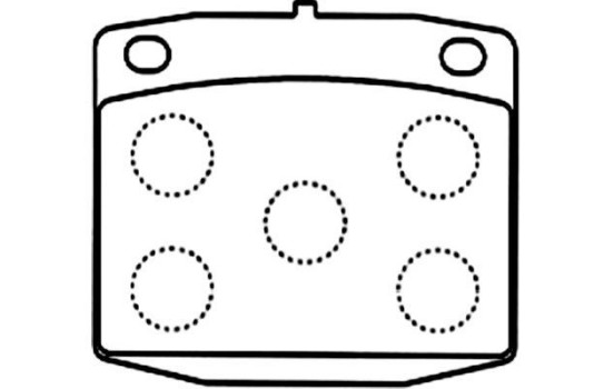 Bromsbeläggssats, skivbroms KBP-6609 Kavo parts, bild 2