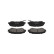 Bromsbeläggssats, skivbroms KBP-6614 Kavo parts, miniatyr 4