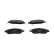 Bromsbeläggssats, skivbroms KBP-6623 Kavo parts