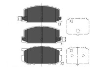 Bromsbeläggssats, skivbroms KBP-8006 Kavo parts
