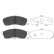 Bromsbeläggssats, skivbroms KBP-8014 Kavo parts