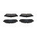 Bromsbeläggssats, skivbroms KBP-8501 Kavo parts, miniatyr 4