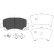 Bromsbeläggssats, skivbroms KBP-8509 Kavo parts