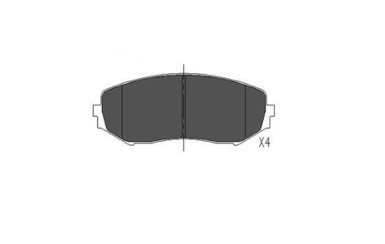 Bromsbeläggssats, skivbroms KBP-8512 Kavo parts