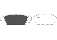 Bromsbeläggssats, skivbroms KBP-8515 Kavo parts