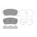 Bromsbeläggssats, skivbroms KBP-8529 Kavo parts