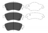 Bromsbeläggssats, skivbroms KBP-9027 Kavo parts