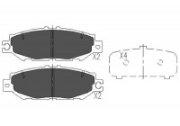 Bromsbeläggssats, skivbroms KBP-9064 Kavo parts