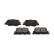 Bromsbeläggssats, skivbroms KBP-9069 Kavo parts, miniatyr 2
