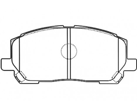 Bromsbeläggssats, skivbroms KBP-9137 Kavo parts