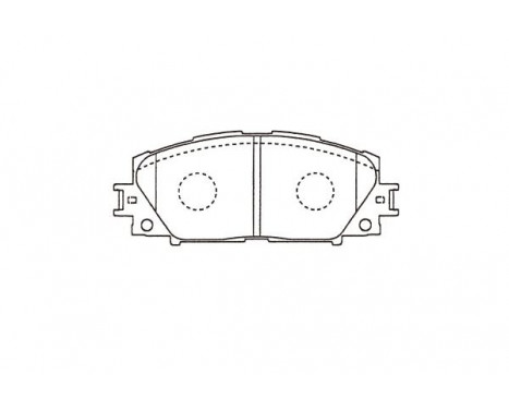 Bromsbeläggssats, skivbroms KBP-9140 Kavo parts