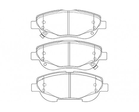 Bromsbeläggssats, skivbroms KBP-9143 Kavo parts