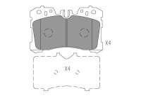 Bromsbeläggssats, skivbroms KBP-9150 Kavo parts