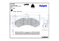 Bromsbeläggssats, skivbroms LP1046 Delphi