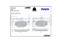 Bromsbeläggssats, skivbroms LP1252 Delphi