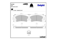 Bromsbeläggssats, skivbroms LP146 Delphi