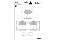 Bromsbeläggssats, skivbroms LP1559 Delphi