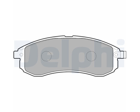 Bromsbeläggssats, skivbroms LP1808 Delphi