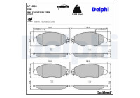 Bromsbeläggssats, skivbroms LP1848 Delphi