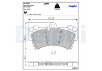 Bromsbeläggssats, skivbroms LP1997 Delphi