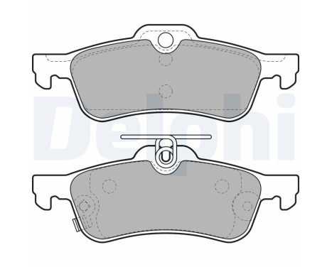 Bromsbeläggssats, skivbroms LP2007 Delphi