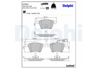 Bromsbeläggssats, skivbroms LP2021 Delphi