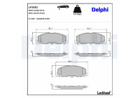 Bromsbeläggssats, skivbroms LP2082 Delphi