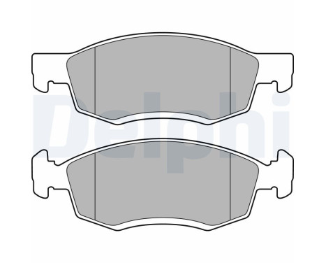 Bromsbeläggssats, skivbroms LP2137 Delphi