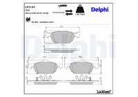 Bromsbeläggssats, skivbroms LP2144 Delphi