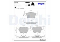 Bromsbeläggssats, skivbroms LP2225 Delphi