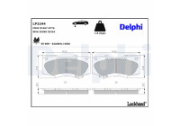 Bromsbeläggssats, skivbroms LP2244 Delphi