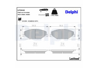 Bromsbeläggssats, skivbroms LP2444 Delphi