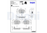 Bromsbeläggssats, skivbroms LP2761 Delphi