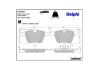 Bromsbeläggssats, skivbroms LP2766 Delphi