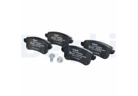 Bromsbeläggssats, skivbroms LP3140 Delphi