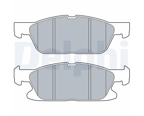 Bromsbeläggssats, skivbroms LP3280 Delphi