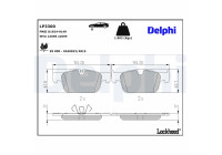 Bromsbeläggssats, skivbroms LP3300 Delphi
