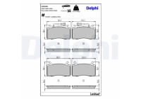 Bromsbeläggssats, skivbroms LP3435 Delphi