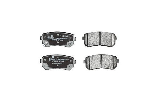 Bromsbeläggssats, skivbroms LP3576 Delphi