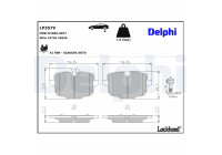 Bromsbeläggssats, skivbroms LP3579 Delphi