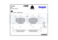 Bromsbeläggssats, skivbroms LP3580 Delphi