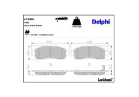 Bromsbeläggssats, skivbroms LP3881 Delphi