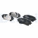 Bromsbeläggssats, skivbroms LP3948 Delphi