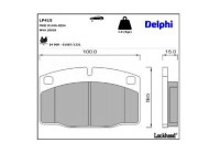 Bromsbeläggssats, skivbroms LP415 Delphi