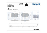 Bromsbeläggssats, skivbroms LP5022EV Delphi